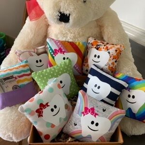 Tooth fairy Pillows. Set of 10 random pulls. New